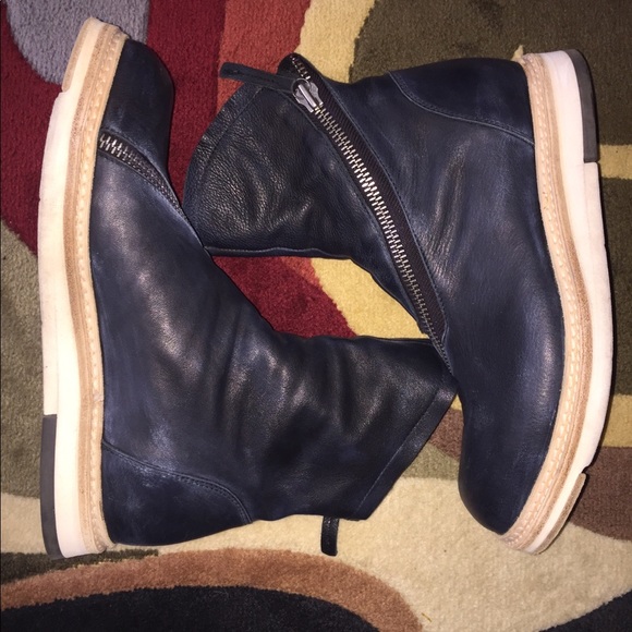 Cinzia Araia Navy Asymmetrical Boot - Picture 3 of 5